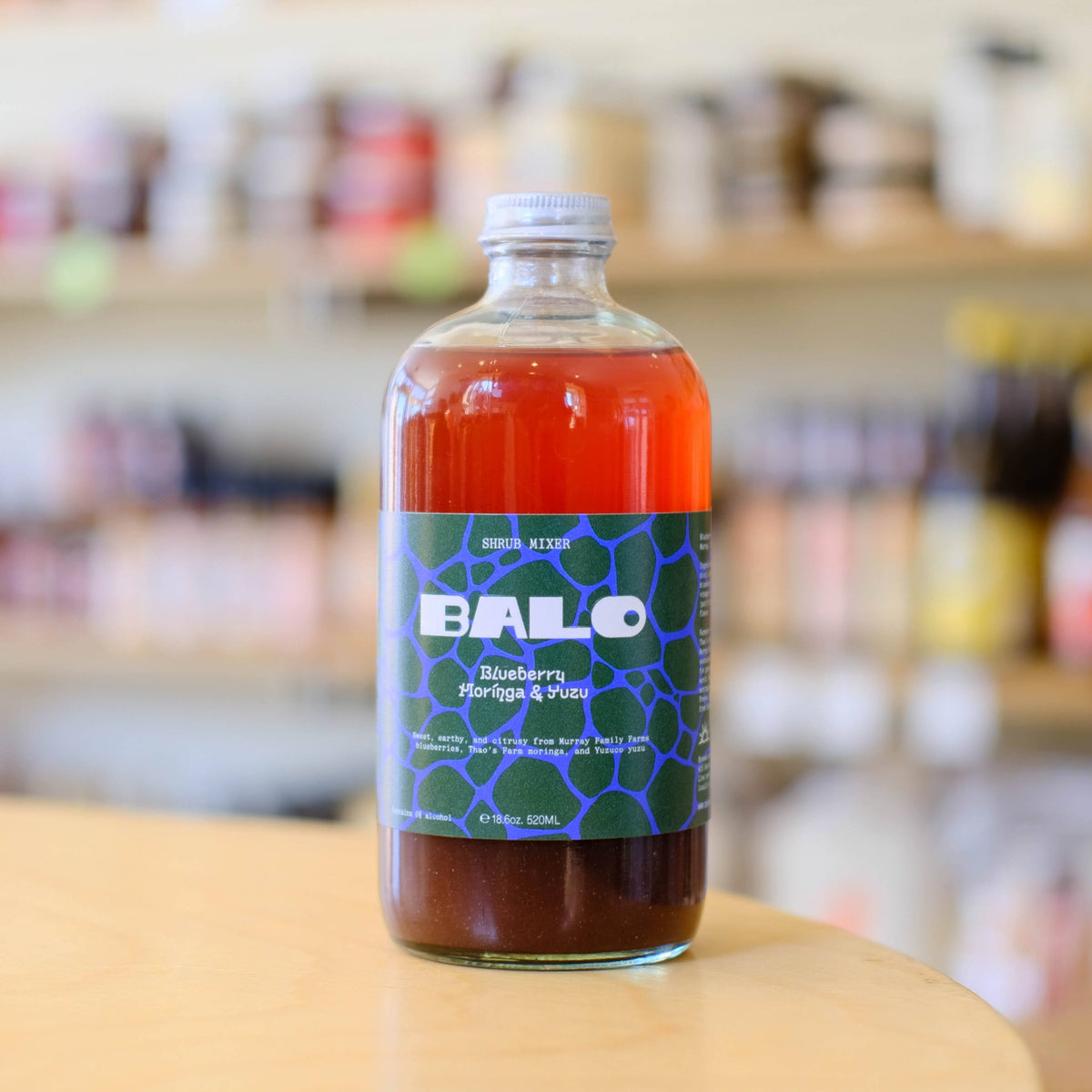 Blueberry, Moringa & Yuzu Shrub Mixer