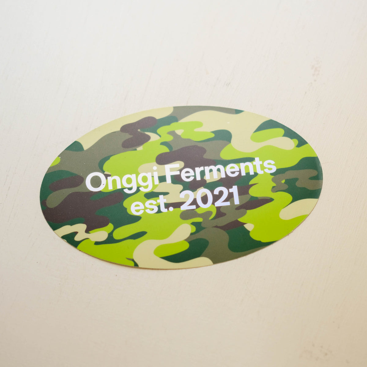 Matcha Drip Camo Sticker