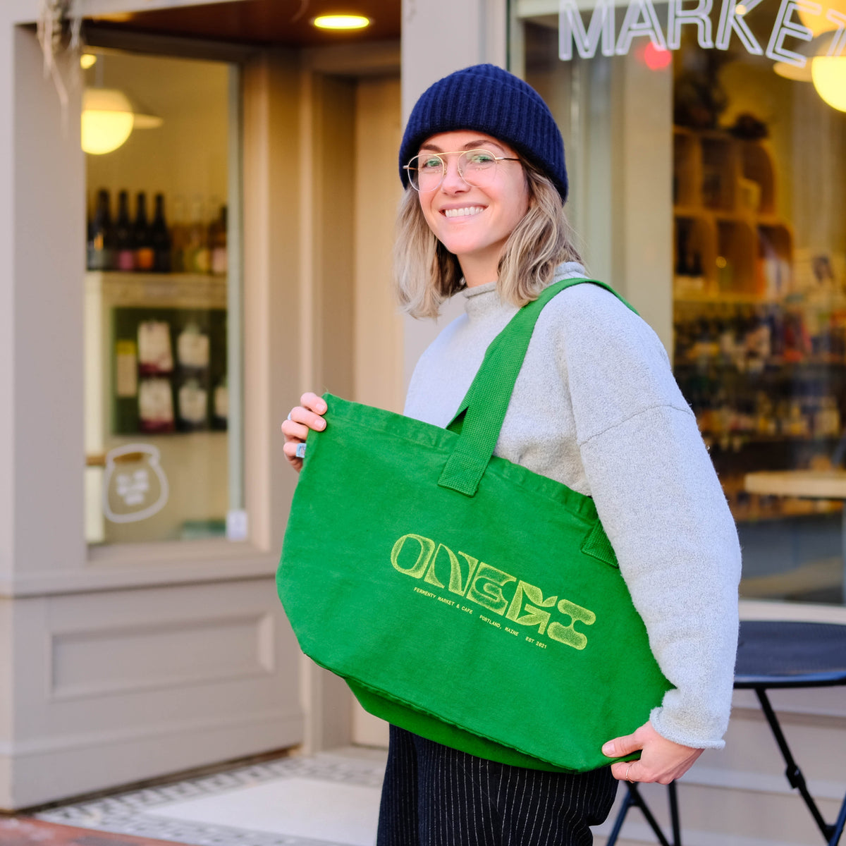 Boba Large Tote - Vintage Green