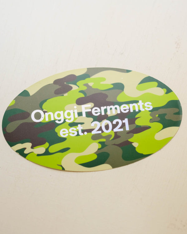 Matcha Drip Camo Sticker