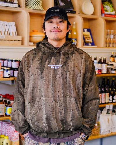 Reflective Heavy Fleece Hoodie - Matcha Drip