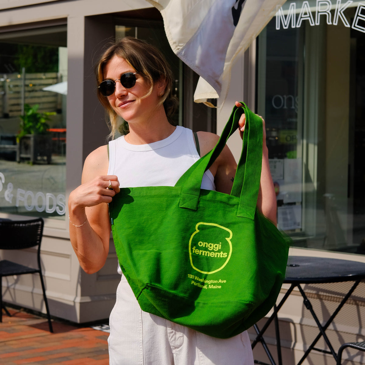 Onggi Pot Tote - Vintage Green