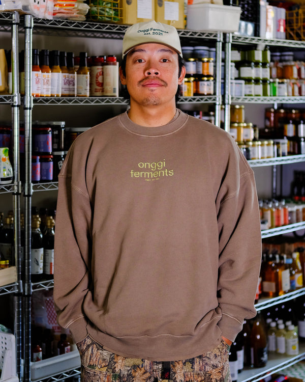 Chrome Crewneck - Hojicha