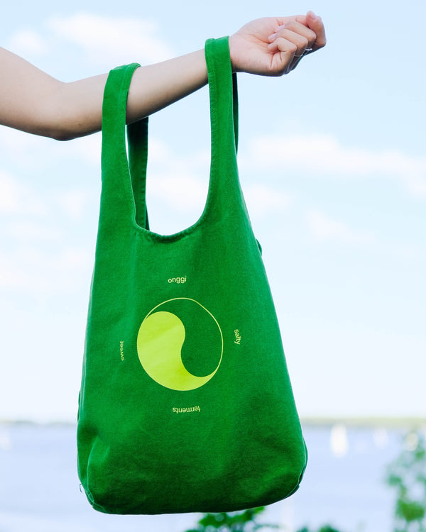 Finding Balance Shopping Tote - Vintage Green