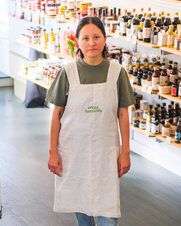 Linen Full Apron - Natural