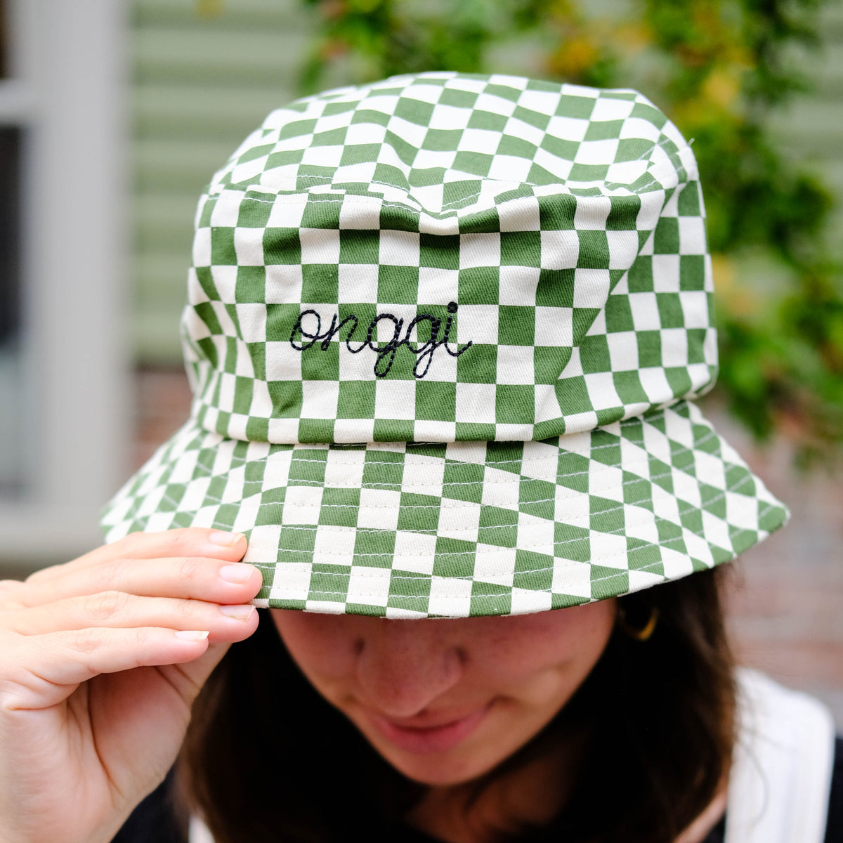 Onggi Checkered Bucket Hat - Green – Onggi