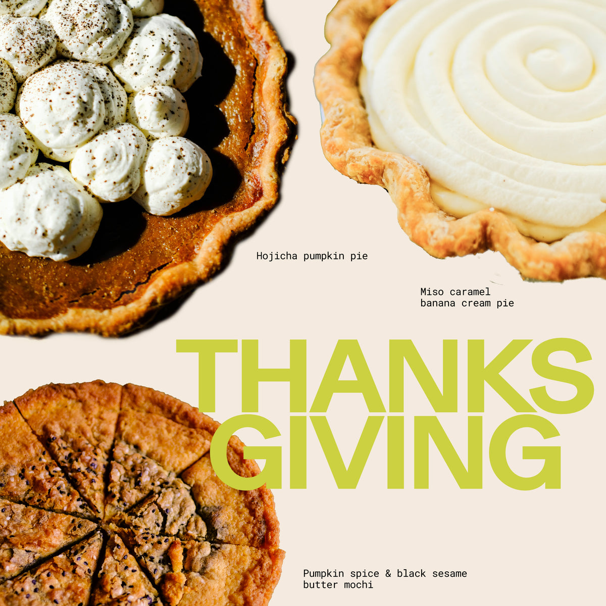 Thanksgiving pre-orders - 11/26 Pickup