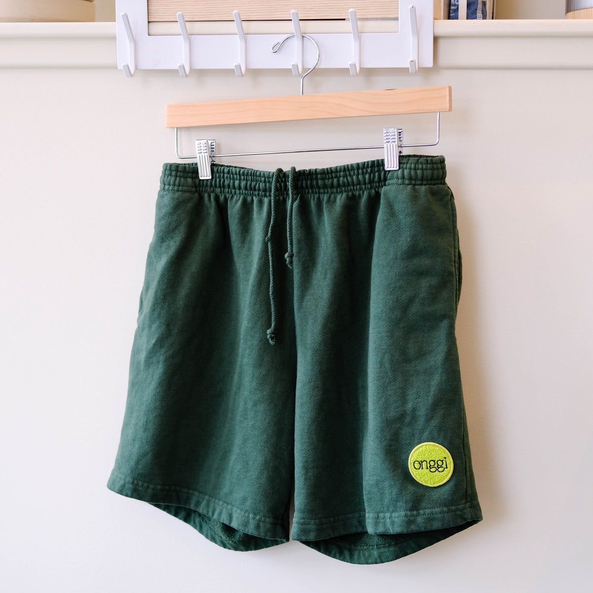 Patch Shorts - Vintage Green